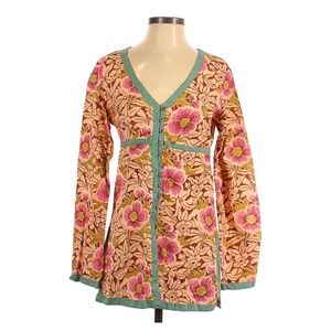 Lucky Brand floral long sleeve blouse